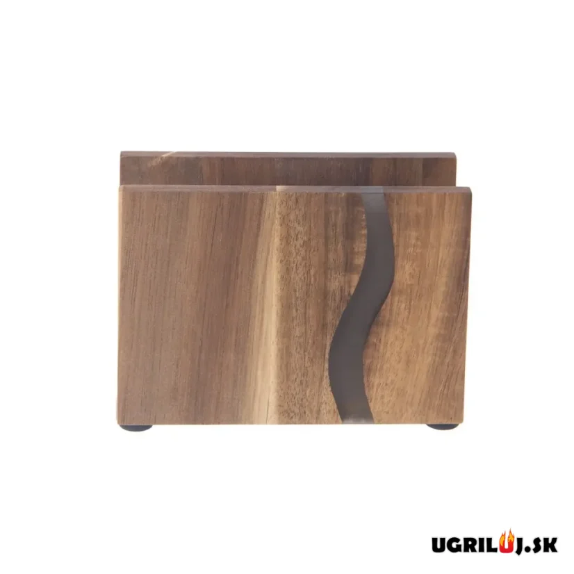 Stojan na ubrousky, akácie, River, 12cm