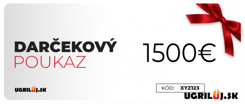 Darčekový poukaz v hodnote 1500€
