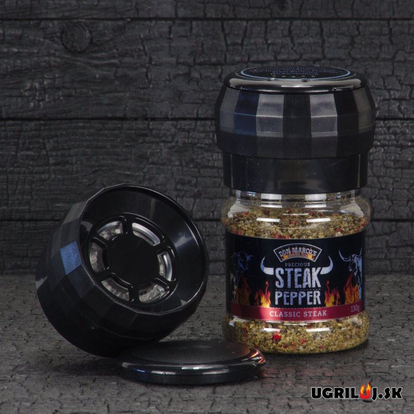 Grilovacie korenie DON MARCO´S - Steak Pepper, Classic Steak, 130g, (mlynček)