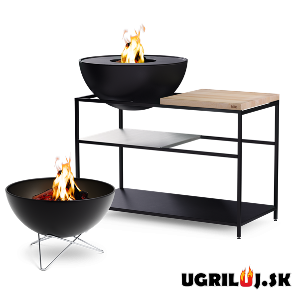 Vonkajšia kuchyňa Höfats "FIRE KITCHEN", s ohniskom Bowl 70 + platňa + hviezdicový stojan