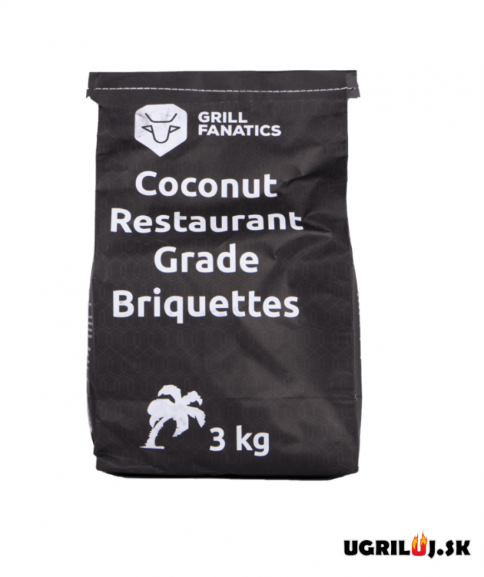 Drevené brikety Grill Fanatics - Coconut, 3kg