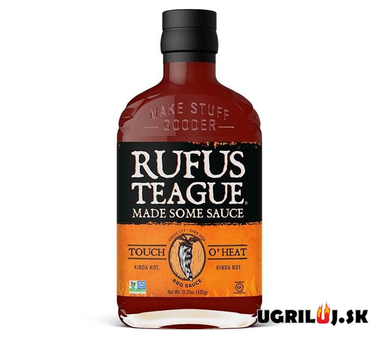 BBQ omáčka na grilování - Rufus Teague - Touch O´ Heat BBQ Sauce, 454g