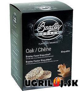 Brikety pre udiarne Bradley - Dub, 48ks