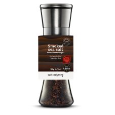Grécka sůl Salt Odyssey, uzená, (hrubá), plnitelný nerezový  mlýnek, 190g