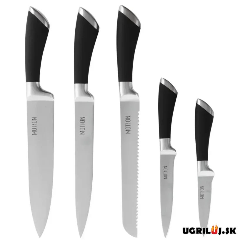 Sada kuchynských nožov, MOTION, nerez, 5ks