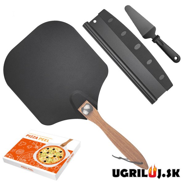 Pizza set 2, pizza lopatka, krájač, malá lopatka