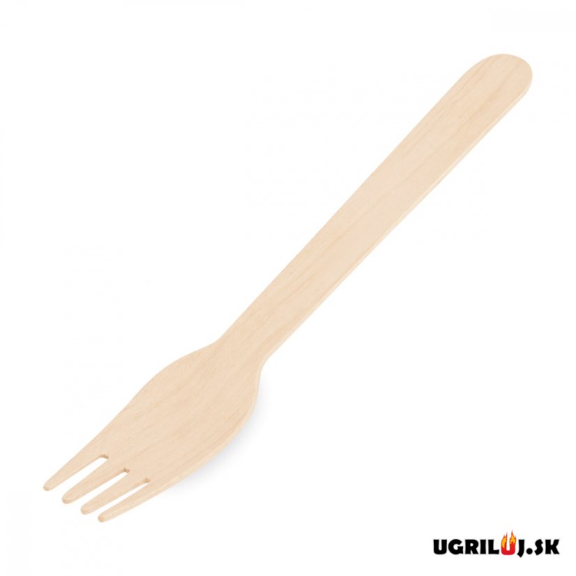 Vidlička z dreva, 16 cm, 100 ks