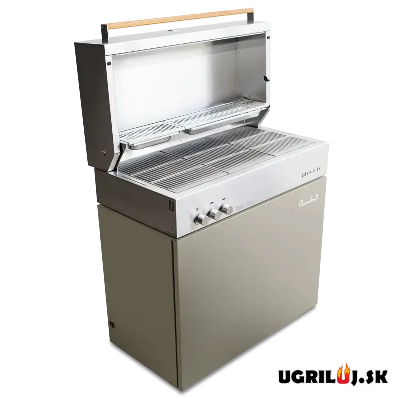 Plynový IR gril Flammkraft - BLOCK D (GEN.5), Taupe