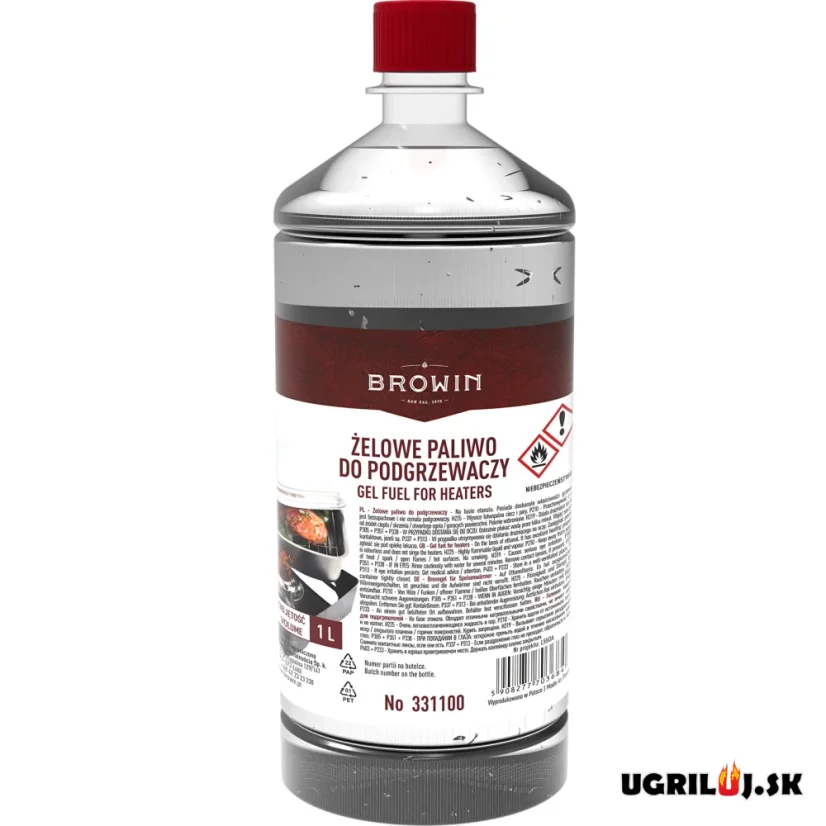 Etanol do udiarni Browin, gelové palivo, 1L