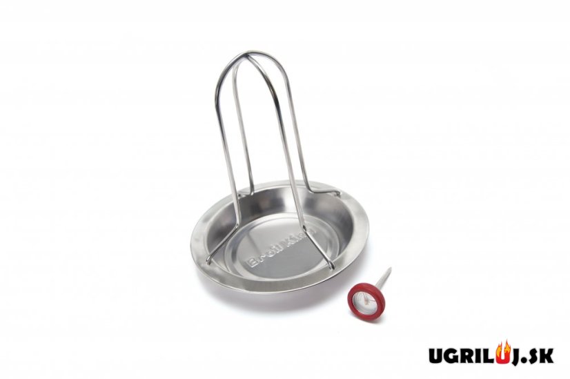 Stojan na kura s teplomerom Broil King - Chicken roaster