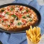 Oceľový plech na pizzu, čierny, dierovaný, 32cm