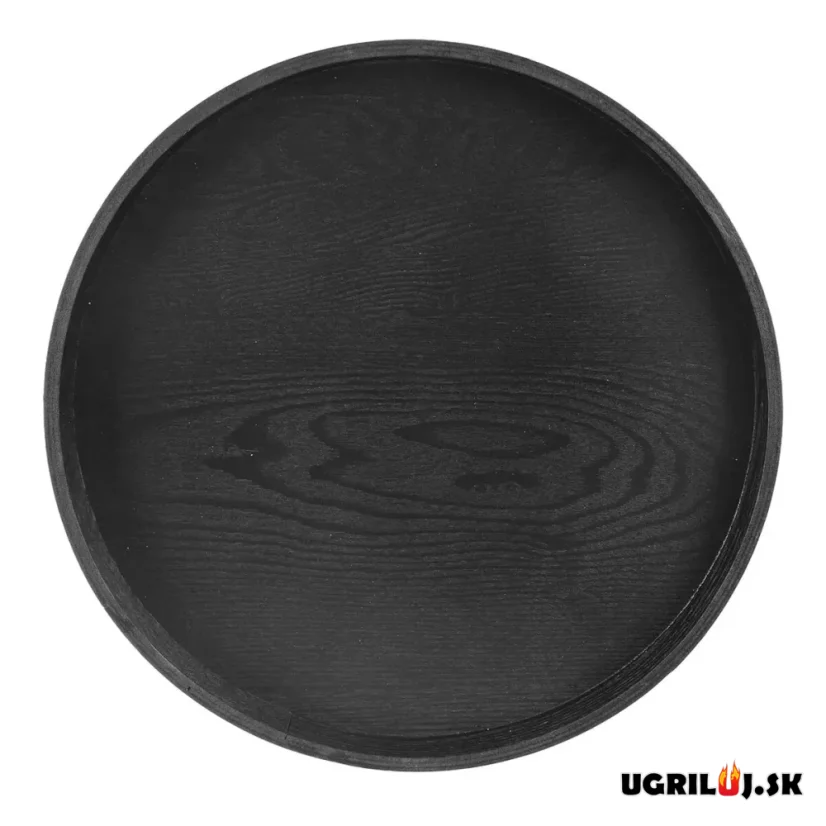 Servírovacia tácka 38x4cm, čierna