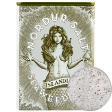 Morská soľ Nordur Salt, morské riasy, (plechovka), 100g
