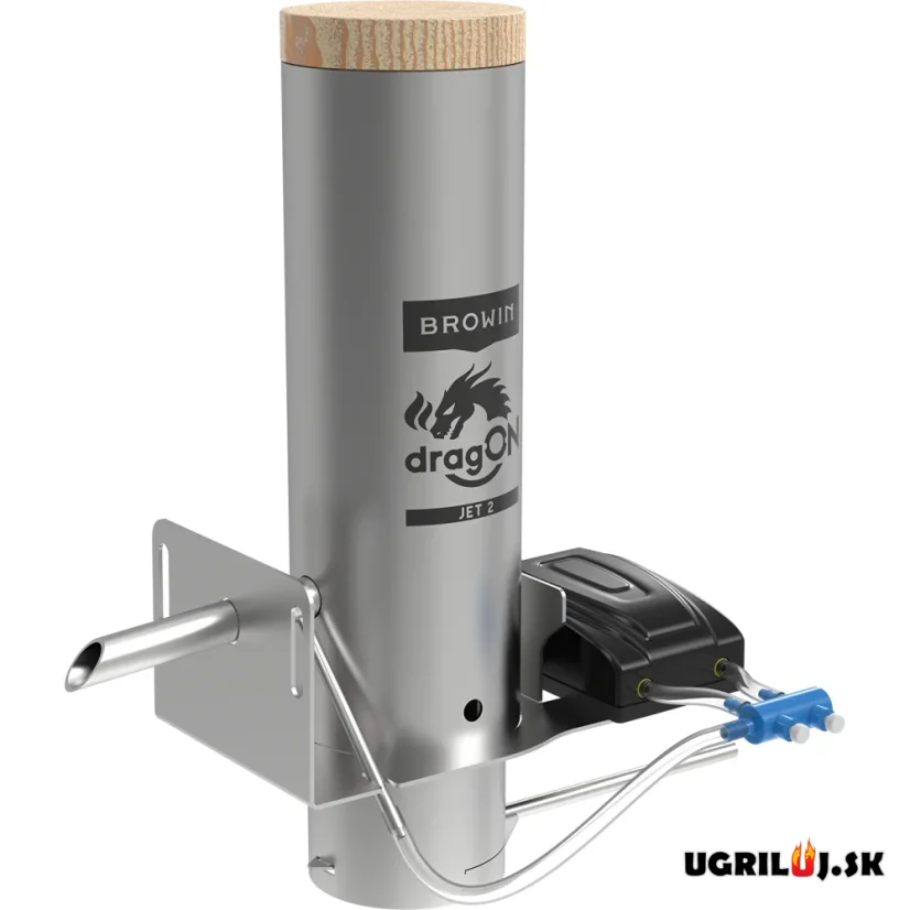Generátor dymu pre vlastnú udiaren, Browin dragON JET 2 Short s popolníkom
