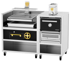 Profesionálny Basque+Oven gril na drevené uhlie, Josper CVJ-76-1-1-PRO-S