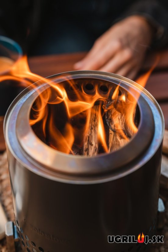 Ohnisko SOLO STOVE - MESA XL - Nerez, Čierna