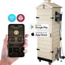 Dřevěná udírna Browin dragON Plywood Nature, Digital Wi-Fi, 320L