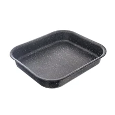 Smaltovaný plech, čierny, 29,5x26x4,5cm