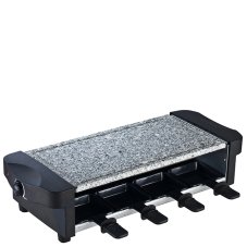 Stolný elektrický gril Raclette, grilovací kameň, 52x21cm