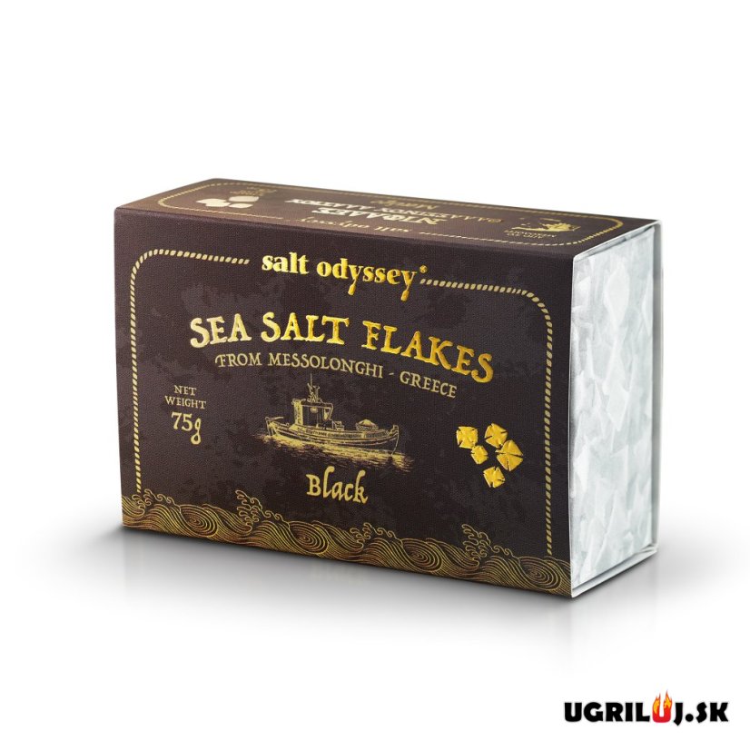 Grécka sůl Salt Odyssey, černá, (vločky), 75g