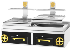 Profesionálny Basque gril na drevené uhlie, Josper PVJ-76-2-1-CT