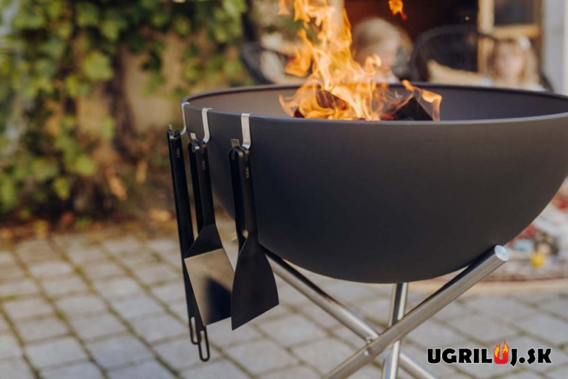 Obracačka Höfats - BBQ Spatula, čierna