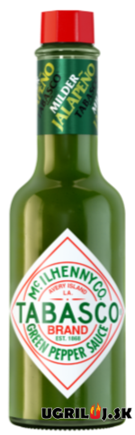 Omáčka na grilovanie - McIlhenny Company - TABASCO® - Green Jalapeño Sauce,  60ml