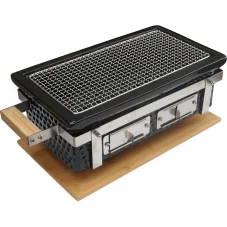 Stolný keramický hibachi gril na drevené uhlie, 39x22cm
