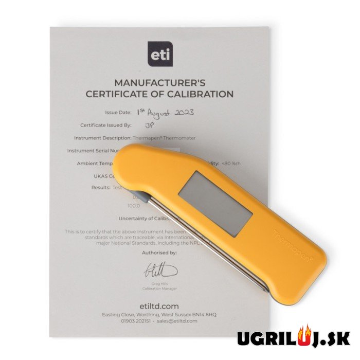 Vpichový teplomer Thermapen Classic, žltý