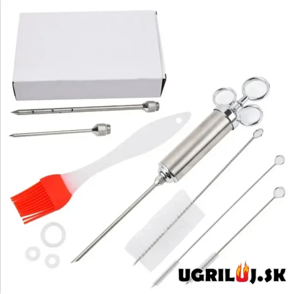 Marinovací nerezový set (injekcia, štetec, čistič)