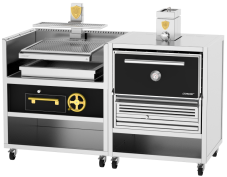 Profesionálny Basque+Oven gril na drevené uhlie, Josper CVJ-76-1-1-PRO-L