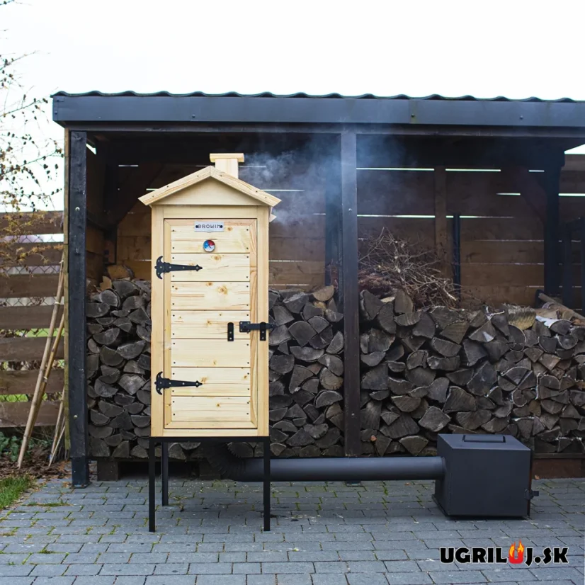 Dřevěná udírna Browin Sprucewood Nature, 200L