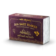 Grécka soľ Salt Odyssey, cesnakovo bazalková, (vločky), 75g