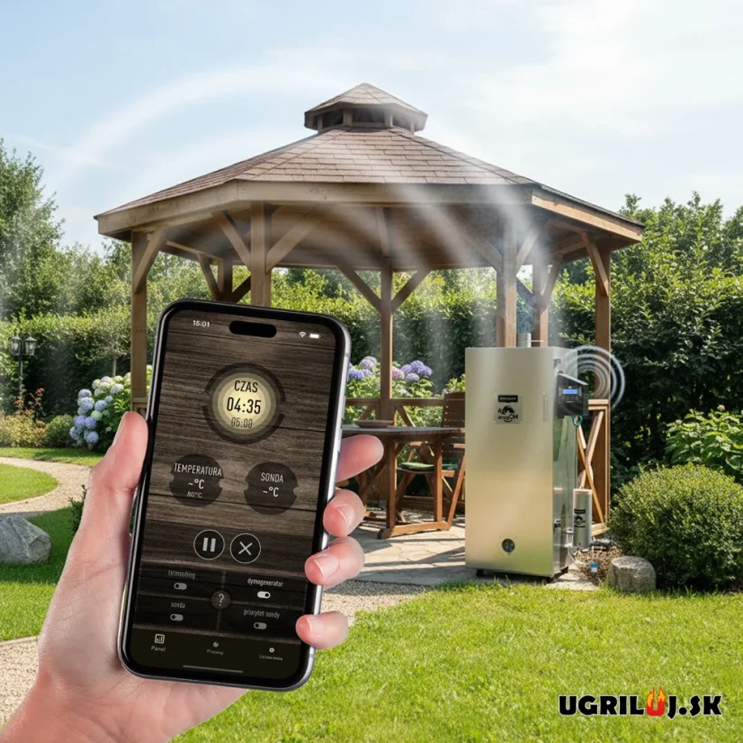 Oceľová udiareň Browin dragON IQ, Digital Wi-Fi, 220L