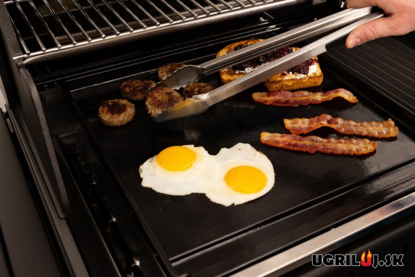 Liatinová grilovacia platňa oboustranná, smalt, tál Broil King - (Crown Series, Baron Series)