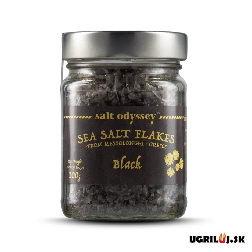 Grécka sůl Salt Odyssey, černá, (vločky), 100g Grécka sůl Salt Odyssey, černá, (vločky), 100g