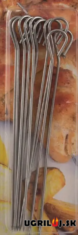 Nerezové špizy/ihly, 10cm, 10ks