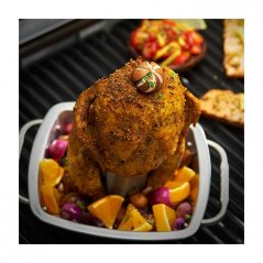 Stojan na kura s teplomerom Broil King - Premium Chicken roaster