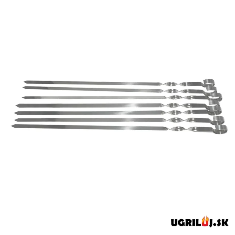 Nerezové špízy - ploché, 58cm, (6ks)