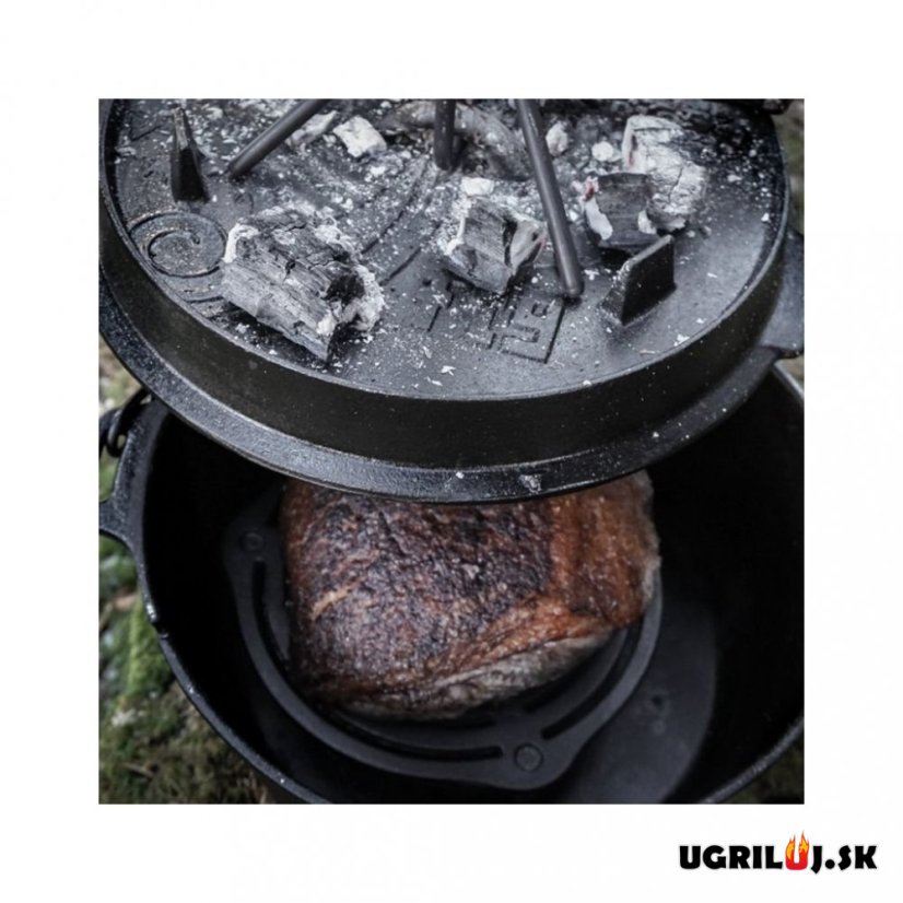 Liatinový kotlík s pokrievkou 16,1l / 2,7l