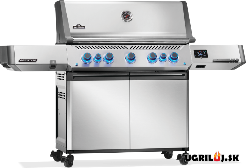 Plynový gril Napoleon - Prestige P665 EVO, Nerez