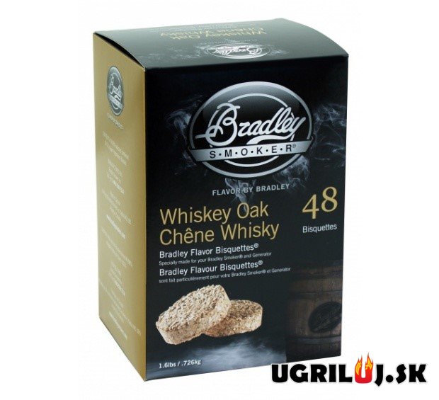 Brikety pre udiarne Bradley - Whiskey Dub, 48ks