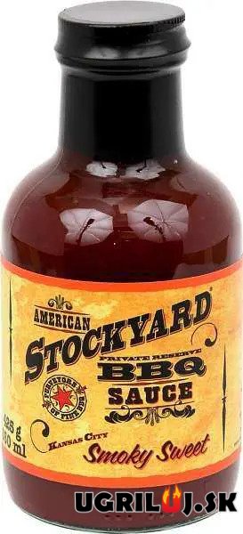BBQ omáčka na grilovanie - American Stockyard - Smoky Sweet (Kansas City Classic) BBQ Sauce, 350ml