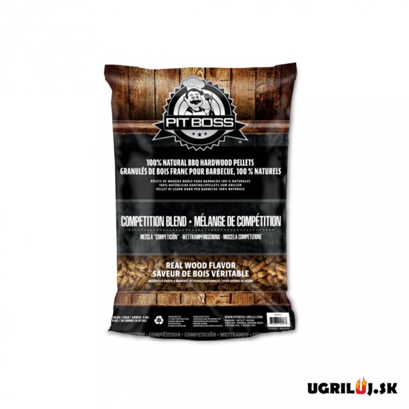 Drevené pelety Pit Boss - zmes Competition Blend, 9kg Drevené pelety Pit Boss - zmes Competition Blend, 9kg