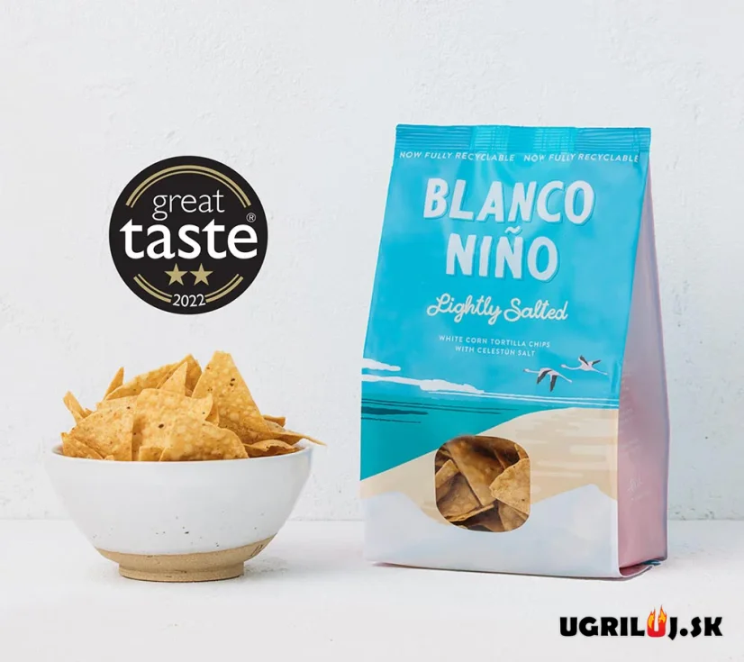 Pravé mexické tortillové lupienky Blanco Niño, Lightly Salted, 170g