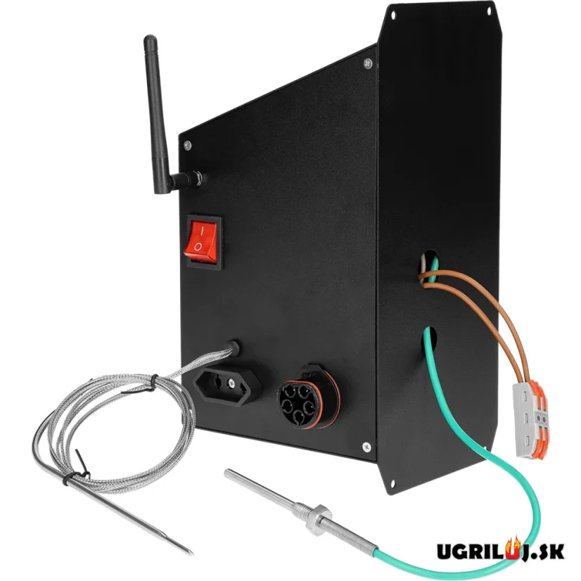 Sada pre vlastnú udiaren Browin dragON, (Generátor dymu s popolníkom JET 2 LONG, Ohrievač s cirkuláciou, Digitálny kontrolér s Wi-Fi), 1500W