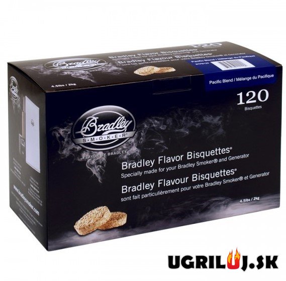 Brikety pre udiarne Bradley - Pacific Blend, 120ks