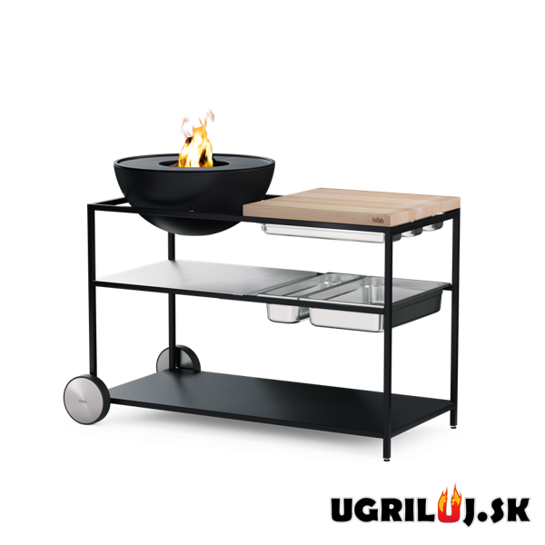 Vonkajšia kuchyňa Höfats "FIRE KITCHEN", s ohniskom Bowl 57 + platňa + hviezdicový stojan