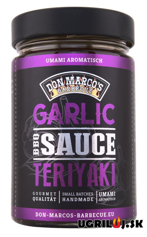 BBQ omáčka na grilování - Don Marco’s - Garlic Teriyaki BBQ Sauce 260ml