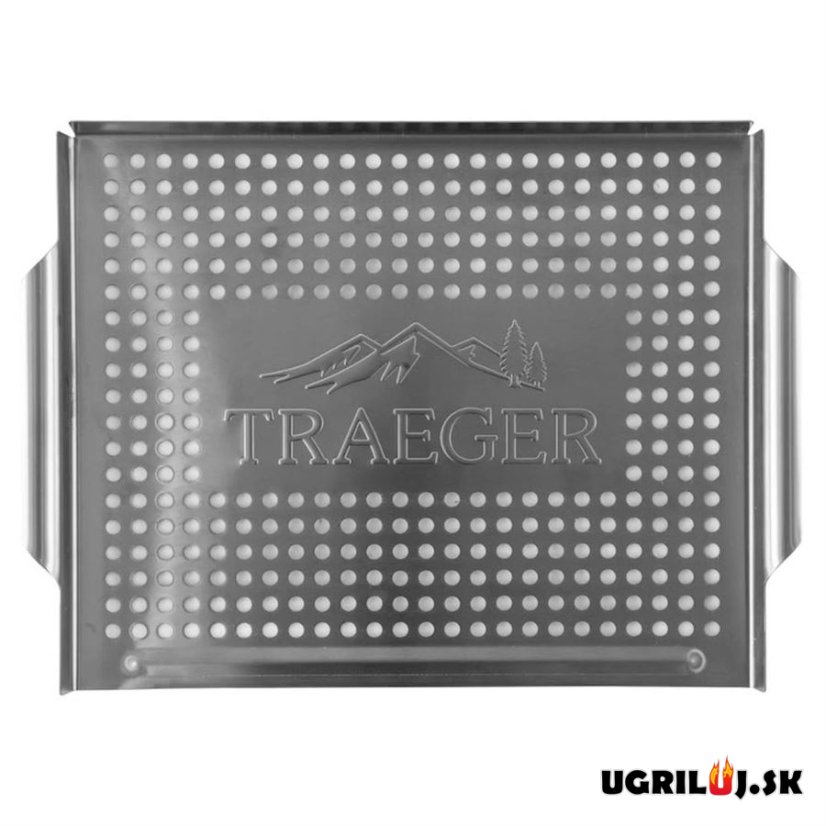 Nerezový plech Traeger dierovaný, 36,5x29,5cm
